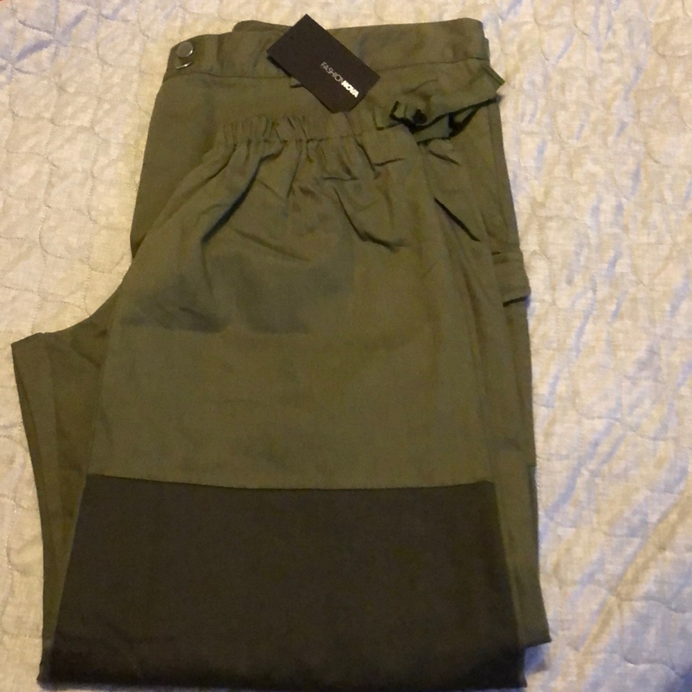 Olive Cargo Denim